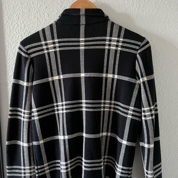 SOLD Ralph Lauren petite size Medium black and white plaid jacket - Picture 3 of 6